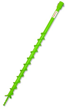 Trapano WERHE® Profi in acciaio massiccio, trapano da terra per perforatrice 40 mm estremamente robusto - trapano da palo trapano da pozzo punta precisa.