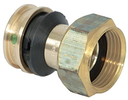 Viega Raxofix Verschraubung mit SC-Contur, flachdichtend, 20 mm x 3/4 G, Modell 5363, Rotguss