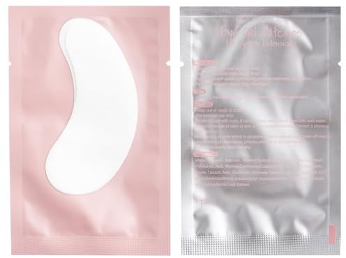 FADVAN 50 Paia di Patch Estensione Ciglia Sotto lo Strumento di Bellezza della Patch del Gel per Gli Occhi per L'estensione delle Ciglia Personale Rosa