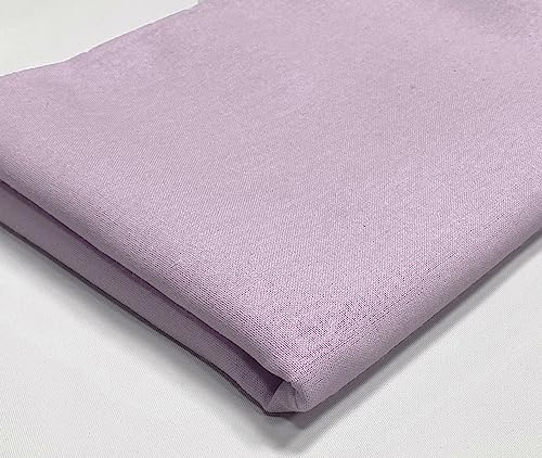 A-Express Baumwollstoff - 60 Zoll 150cm Breit pro Meter - 150 GSM Viskose Material - zum Nähen, für Kleidung, Quilten, Vorhangfutter, Bettlaken, Kostüme, Kleider - Lila Hälfte Metre