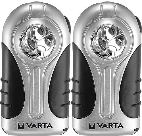 Varta - 16647101421 - Torche LED Silver Light - 3 AAA Incluses (Lot de 2)
