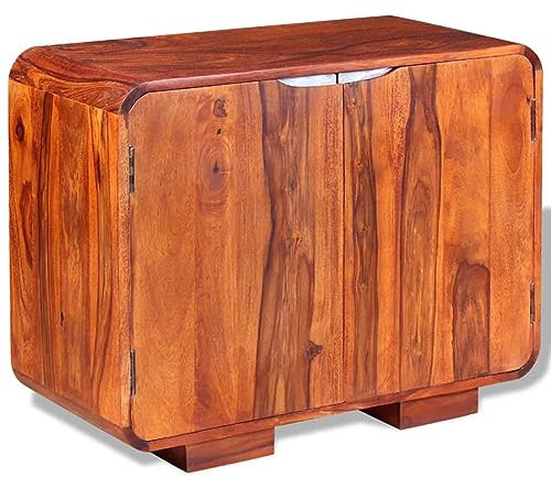 BaraSh Sideboard Massivholz 75 x 35 x 60 cm TüRen Sideboard Flur Schmal Eckkommode