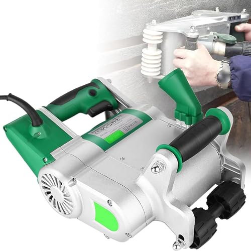 1100w Electric Wall Chaser, Wall Groove Cutting Machine 35mm/25mm 1600rpm, Dust Free Operation Wall Slotting Machine Cement Sand Brick Cutter Carry Box