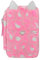 Depesche 12787 TOPModel Wild-Gefüllte 3-Fach Federtasche in Pink, mit Herz-Nase und geflecktem Muster, Federmappe mit Buntstiften, Lineal, Schere UVM