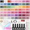 VANREESA 55 Couleurs Kit Verni Semi Permanent, 77 PCS Kit Ongle Gel U V Complet avec Top Base Mat Pailleté Coat et Lampe LED 48W U V et Outils de Manucure, Kit Manucure pour Débutants