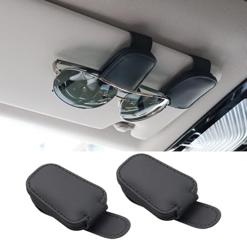 Brillenhalter für Auto Sonnenblende Sonnenbrillen Halterung für BMW 4er Coupé/Cabrio 1 (I) F32/F33 I 2013-2020 Auto Visier Zubehör Sunglasses Aufbewahrung Holders, 2 Stück,A