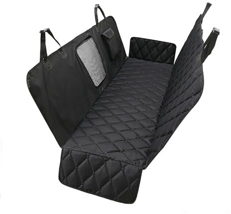 FURREN Hundedecke Auto rückbank für Mini Counry Man F60, Wasserdicht Kratzfest Autoschondecke Auto Hundedecke Rücksitz Autodecke Hund Rückbank Autositz Hund,A Black