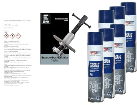 ENVA MADE FOR QUALITY 1x Bremskolbenrücksteller - 3-TLG., 6X 1x 600ml Bremsenreiniger
