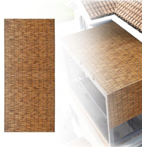 Schilfrohrmatte Sichtschutzzaun Für Den Außenbereich – Höhe 100 Cm 120 Cm 130 Cm – Atmungsaktiver Schilfrohrzaun Aus Bambus Für Den Balkon, Hinterhof, Terrassenzaun, Trennwand, Dekoration, Zaunrolle(4