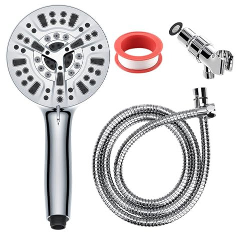 Pomme de douche pour camping-car | 10 modes haute pression flexible | Accessoires de salle de bain, pulvérisateur d'eau puissant outil de bain de voyage pour camping-car, voyage, maison