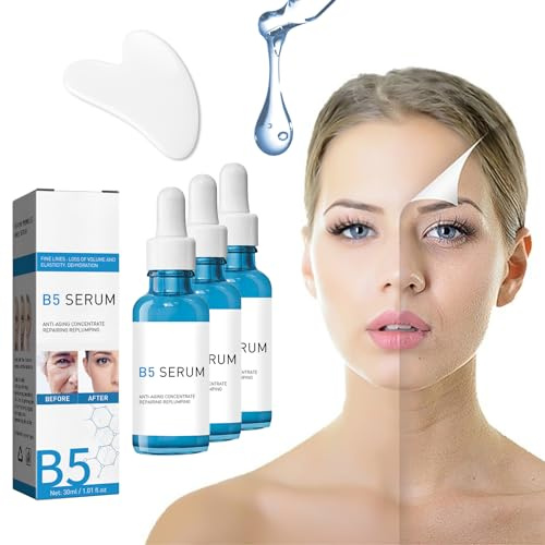 3 Stück B5 Face Serum Stock Solution, Hyalu B5 Serum, Gesichtsserum Anti-Wrinkle Concentrate, Instant Face Tightening