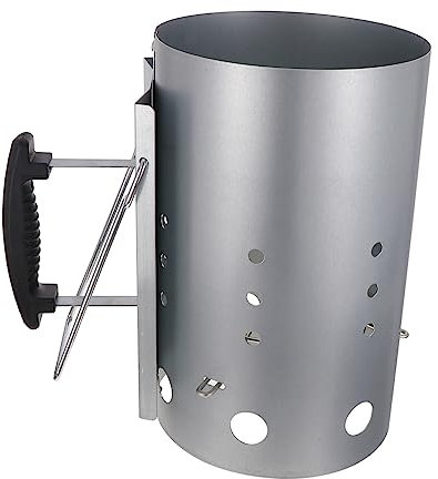 TOYANDONA Holzkohleanzünder Mit Nylongriff Galvanisierter Feueranzünder Für Grill Und BBQ Schnelles Anzünden Kaminprinzip Für Outdoor-Kochen Und Kamin