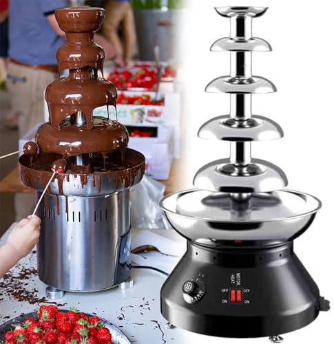Elektrische Schokoladenfondue-Brunnenmaschine für Käse, Soße, Liköre, perfekt für Weihnachten, Hochzeit, Geburtstagsfeier