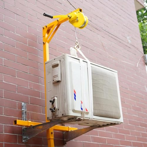 Hoisting Tool for Air Conditioner,Outdoor Air Conditioner Lifting Tool,With self-locking winch,Removable,easy to install,15m 150kg