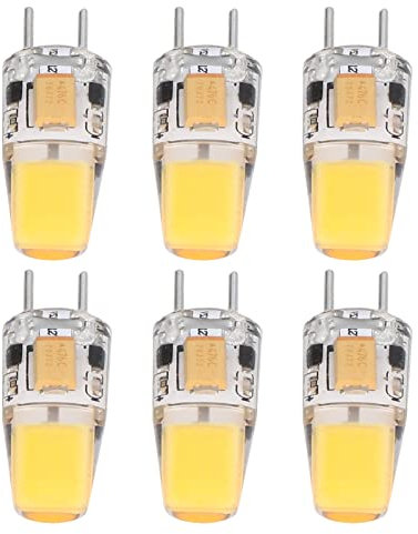 Marhynchus Blanca 5W Warm Cob Limitation for Wall Lamps, 6 Pieces Gy6.35 Bulb with 360 Degree Heat Heat Dissipation Design [Table lamp]