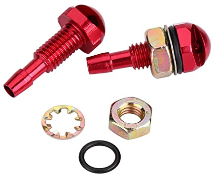 SustVita Lot de 2 buses de pulvérisation de pare-brise avec matériel facile à installer pour le lavage des vitres automobiles, buse de lavage universelle pour un nettoyage (Red)