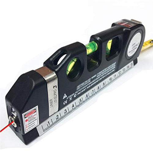 Multifunktions-lasermesslinie, Laser Level Level Aufrechte Messung 8ft Aligner Standard- und Metrisches Lineal Mehrzweck-messlevel Laser, Horizontal und Vertikal