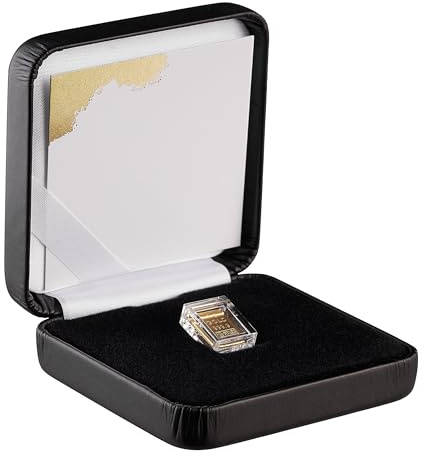 Goldbarren 1g im edlen Etui – tolle Geschenkidee – ESG Valcambi - Feingold 999,9 (1g Gold schwarz)