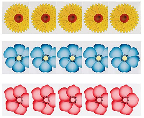 NITAIUN 30 Pcs Fliegenköder für Fenster, klebrig Fenster Fliegenfalle, Blumenmuster, Es ist giftfrei und geruchlos und kann Insekten töten, Schluss mit verklebten Fliegen am Fenster (30 pcs)
