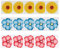 NITAIUN 30 Pcs Fliegenköder für Fenster, klebrig Fenster Fliegenfalle, Blumenmuster, Es ist giftfrei und geruchlos und kann Insekten töten, Schluss mit verklebten Fliegen am Fenster (30 pcs)