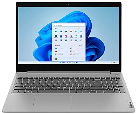 Lenovo Ideapad 3i - Computer portatile touchscreen HD da 15,6, Intel Core i3-1115G4, memoria 8 GB, SSD da 256 GB, webcam, Wi-Fi 6, Bluetooth, Windows 11 Home, grigio platino