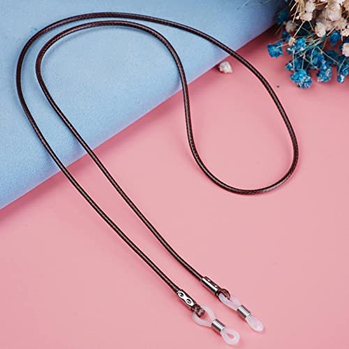 Brillenkette 68 cm Outdoor Brillenketten Sonnenbrillenkette Halter Sportband Riemen Gürtelschnur Für Brillenketten Brillen Männer Frauen Accesso Braun