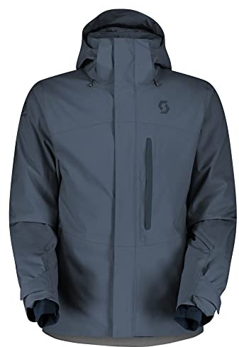 Scott M Ultimate Dryo 10 Jacket Blau - Daunen Warme wasserdichte Herren All-Mountain Skijacke, Größe L - Farbe Metal Blu