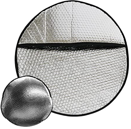 Coprivolante di raffreddamento, coprivolante parasole | riflettente in alluminio per volante auto, protezione solare, isolamento termico estivo, per SUV, camion, Halatua