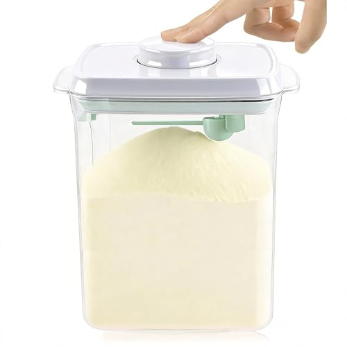Cozey Daily Formula Container for Baby Formula Dispenser with Scraper and Scoop One Button Handy 1000g Milk Powder Container BPA-Free Airtight Formula Storage Containers 2300ml