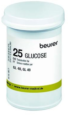 Beurer Medical Strisce Reattive Misurazione Glicemia, 25 strisce