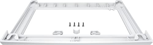 Bosch Verbindungsrahmen für Trockner auf i-DOS Waschmaschinen WTZ27510 | Kompakter Verbindungsbausatz ohne Auszugsplatte, einfache Verschraubung mit Gehäusedeckeln, original passgenaues Design