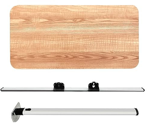 Wohnmobil-Wandklapptisch, Wandtisch, Esstisch, Klapptisch Outdoor, Klappbarer Esstisch, Ideal for Wohnmobil, Reisen, Picknick, Zuhause, BüRo, Schlafsaal, Kleine RäUme ( Color : Log color , Size : With