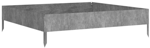Festnight Jardinera Elevada 100 x 100 x 26 cm Macetero Acero Corten Jardinera Rectangular Macetas Exterior Macetas Rectangular Arriate de Altura de Exterior Balcón Terraza