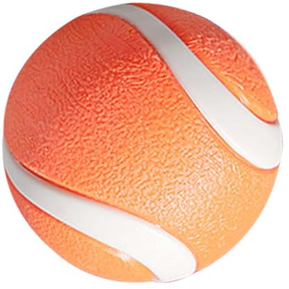 Pzuryhg Hundeball | Interaktiver Hundeball | Geistig stimulierendes Hundespielzeug, belastbarer unzerstörbarer Ball, Gummi-Kauspielzeug, Vollgummi-Trainings-Apportierspielzeug für Haustiere, Hunde,