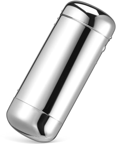 Holibanna Brillenetui Metall Tasche Brillenbox Dünne Hartschale Brillenetui Sonnenbrillenetui für Standard-Lesebrille, silber, 15.00X5.70X3.40CM