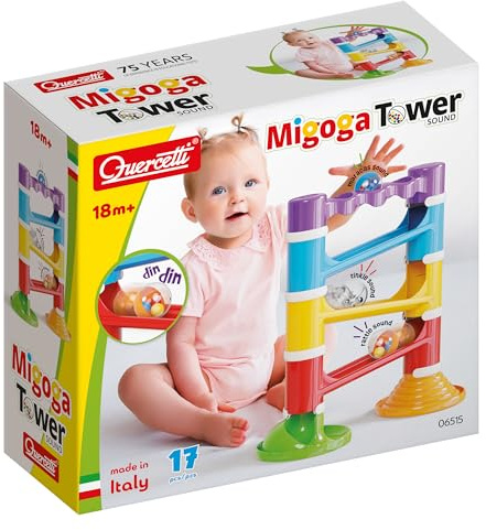 Quercetti 6515 Migoga Tower Sound, Kulbana för barn med ljudeffekter