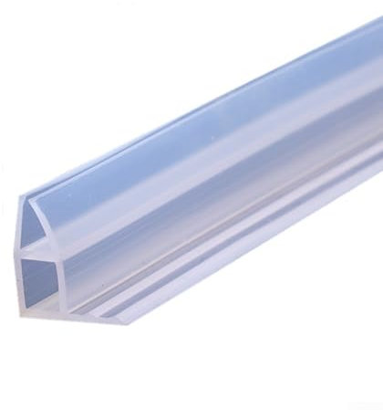 ReachMall Bath Shower Screen Seal Strip, Screen Door Bathroom Shower Water Rubber Seal Strip, 2M 6-12mm Glass Replacement Seal Strip (12mm)