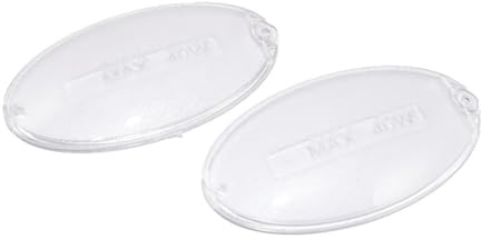 Ufixt Cooker Hood Bulb Light Diffuser Cover Panel Oval compatible with Indesit Smeg