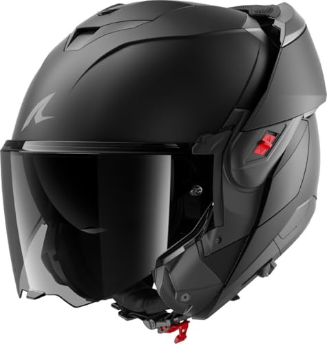 SHARK, Modularer Motorradhelm OXO Dark Shadow Black Mat KMA, XXL