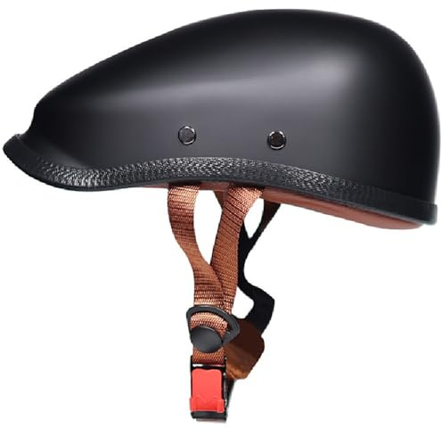 Retro Motorrad Halbhelm, Halbschalenhelm mit Baseball Cap | Motorradhelm ECE-zertifiziert, Baseball Cap Rollerhelm, Personalisierter Retro-Helm, Für Männer und Frauen