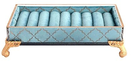 OUFEIJIA EUR Caja de Almacenamiento de exhibición de joyería Europea Retro, Soporte para Pendientes con Agujeros, Organizador de Soporte de joyería para Pendientes Collares Anillos Torre de joyería