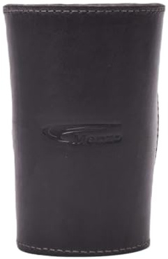Menzo Getränkehalter für PET-Flaschen – Gürtelhalter für Kellner, robustes Echtleder, praktische Flaschenhalterung zum Einfädeln am Gürtel, ideal für Gastronomie