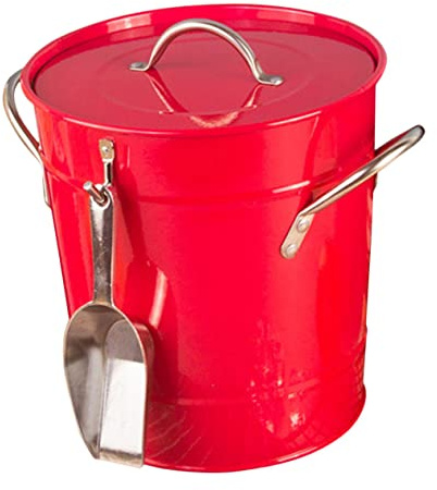 POPETPOP Seau à Glace Vintage avec Poignée Seau à Glaçons Portable Robuste Rafraîchisseur de Boissons pour et Usage Domestique et Extérieur