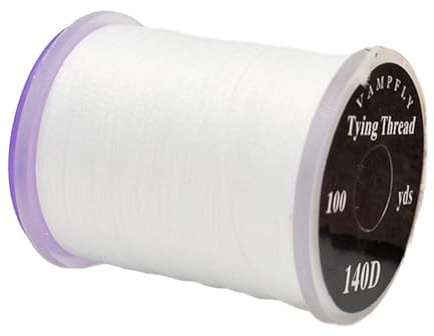 Filo per la costruzione di mosche forti in bobine standard per la pesca a mosca accessori materiale bianco 2,5 x 3 cm