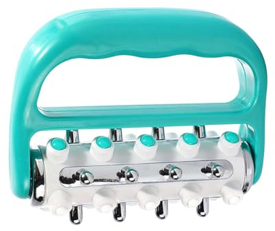 Massageroller Mit Griff,Selbstmassagerolle,Massagegerät Fascia Ball,Igelball Fußmassage Handmassageroller für Beine RüCken Arme Schultern Muskelschmerzen (Blau)