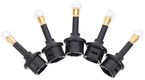 NOLITOY 5 pezzi Adattatore Audio Ottico Digitale Jack Convertitore Audio Ottico Analogico Portatile con Funzione Memoria Spegnimento Compatibile con Cuffie e Tv
