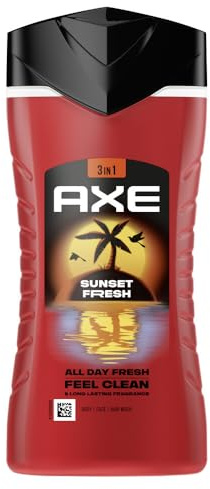 6er Pack - AXE 3-in-1 Duschgel Körper/Gesicht/Haar Sunset Fresh - Feel Clean - 250ml