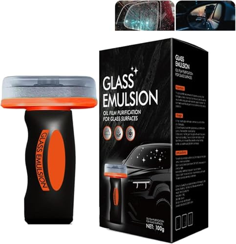 2026 New Upgrade Q4 Glass Guard, Powerful Glass Emulsion Cleaner,Handle Oil Film Removal Lotion,Compact Window and Windshield Hydrophobic Anti-Fog Coating for Car,Qifor Automotive Cleaner (1)