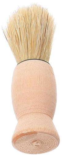 Cabilock Retro Herren Bartbürste mit Weichen Borsten Sanfter Rasierpinsel für Bartpflege Professioneller Nackenpinsel Praktische Haarduster Bürste für Friseursalon und Herrenpflege