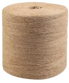 Ficelle De Jardin Corde de Jute Vintage, 500/1000M, 1mm, 2mm, Ficelle, Artisanat, Bricolage, Couture, fête, Mariage, décoration la Maison(1mm 1000Meters)